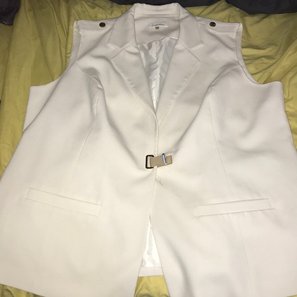 Calvin Klein sleeveless blazer - Picture 3 of 6
